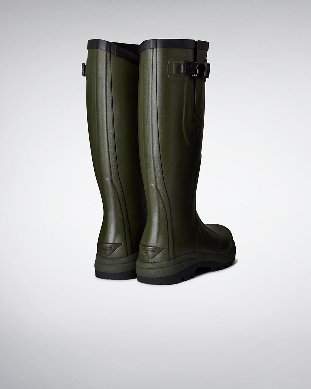 Womens Hunter Tall Rain Boots Dark Olive - Balmoral Classic - 2890514-AD